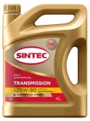 SINTEC TRANSMISSION 75W90 API GL-4 4л масло трансмиссионное синтетическое